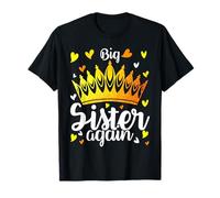 Big Sister Again for Girls Sibling Announcement Cute T-Shirt