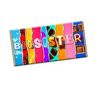 Big sister Chocolate Bar Wrapper Novelty Gift Present for new born baby shower (#1216) (without chocolate bar)
