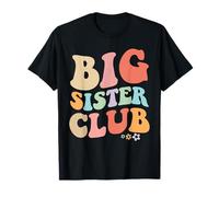 Big Sister Club Retro Graphic - Fun, Colourful Design for Si T-Shirt