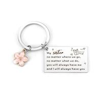 Big Sister Gifts Ideas, Christmas Presents Best Sister Birthday Gifts for Sisters Keyring, Funny Special Inspirational Birthday Christmas Galentines Day Presents For Adult Soul Sisters Little Girls