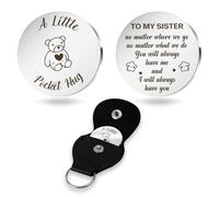 Big Sister Gifts, Sentimental Keepsake Pocket Hug with PU Leather Pouch