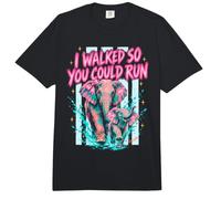Big Sister I Walked So You Could Run Oldest Sister Elephant Comfort Colors Adult Heavyweight T-Shirt