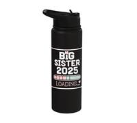 Big Sister Joyful Pregnancy Announcement Stainless Steel Insulated Water Bottle