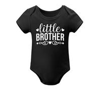 Big Sister Little Brother Outfits Matching Toddler Shirt Lil Bro Newborn Outfit Baby Clothes Black-style-1 12months
