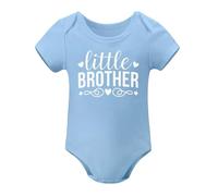 Big Sister Little Brother Outfits Matching Toddler Shirt Lil Bro Newborn Outfit Baby Clothes Sky Blue-style-1 18months