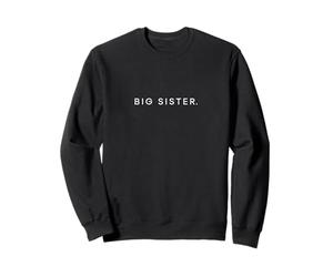 Big Sister Minimalist Lettering Sibling Sweatshirt