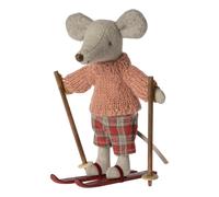 Big sister mouse with her pair of skis Multicoloured one size