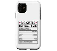 Big Sister Nutritional Facts Sibling Reveal Baby News Case for iPhone 11