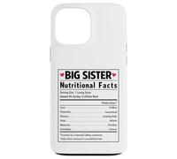 Big Sister Nutritional Facts Sibling Reveal Baby News Case for iPhone 13 Pro Max