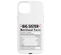 Big Sister Nutritional Facts Sibling Reveal Baby News Case for iPhone 15 Plus