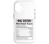 Big Sister Nutritional Facts Sibling Reveal Baby News Case for iPhone 16