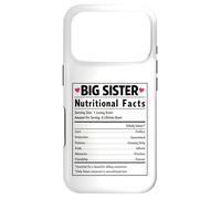 Big Sister Nutritional Facts Sibling Reveal Baby News Case for iPhone 17 Pro