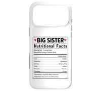 Big Sister Nutritional Facts Sibling Reveal Baby News Case for iPhone 17 Pro Max