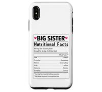 Big Sister Nutritional Facts Sibling Reveal Baby News Case for iPhone XS Max