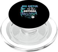 Big Sister Of The Birthday Mermaid Family Matching Squad PopSockets PopGrip for MagSafe