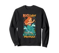 Big Sister Of The Birthday Mermaid Party Sisters Birthday Sweatshirt