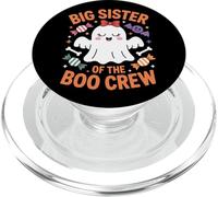 Big Sister Of The Boo Crew Funny Ghost Costume PopSockets PopGrip for MagSafe