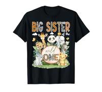 Big Sister of The Wild One Jungle Animals 1st Birthday Boy T-Shirt