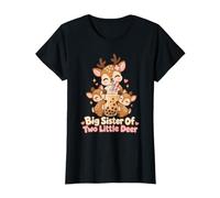 Big Sister of Two Little Deer Big Sister of Twins Twins T-Shirt