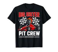 Big Sister Pit Crew Race Car Birthday Racing T-Shirt
