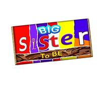 Big Sister To Be Chocolate Bar Wrapper Novelty Gift Present For Daughter Sister CH-343 (with chocolate)