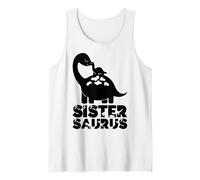 Big Sistersaurus Dinosaur Little Sister Saurus Dino T Rex Tank Top