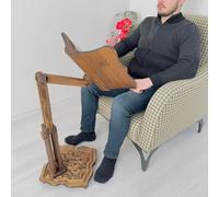 Big Size Adjustable Wooden Book Stand for Heavy Books | Quran, Bible, Dictionary, Cookbook Holder, Multifunctional Huge Bookstand