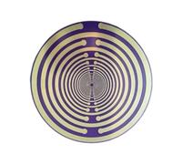 Big size Charm 22cm/8.66inches Lakhovsky MWO Disk Multi-wave Oscillator Copper Coil, enhance encryption design purple golden color