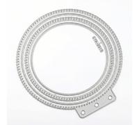 Big Size Circle Metal Die Cuts for Card Making, Embossing Stencil for A5 DIY Scrapbook Photo Album with Punch Holes for Planner Inserts, Arch Die Cuts for Card Making Supplies(5.63'' x 5.24'')