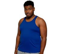 Big Size Crew Neck Vest 2XL-6XL Plus Size Sleeveless Top Royal Blue