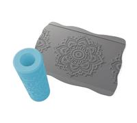 Big Size Texture Rollers Mandalas Design Retro Embossing Roller for Soft Clay, Ultra-Light Clay, Pottery DIY Crafts