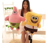 Big Size Very Soft SpongeBob Patrick Star Plush Toy Stuffed Anime Plushies Cute Doll Cuddly Pillow Peluches Gifts Girl SpongeBob
