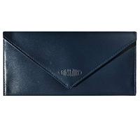 Big Skinny Women's Slimvelope Leather Tri-Fold Checkbook Slim Wallet, Holds Up to 40 Cards, Navy Blue, One Size, Slimvelope Checkbook Wallet