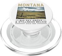 BIG SKY ABOVE & STILLNESS BELOW Montana Landscape Art PopSockets PopGrip for MagSafe