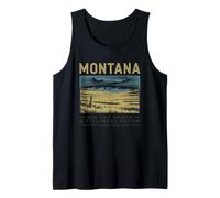 Big Sky Above & Stillness Below Montana Landscape Art Tank Top
