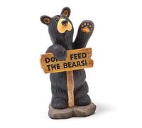 Big Sky Carvers Jeff Fleming Bearfoots Whimsical Do Not Feed the Bears Miniature Figurine