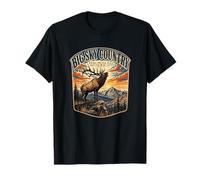 Big Sky Country Where The Elk Bugle and Men Listen Montana T-Shirt