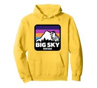 Big Sky Montana Skiing Snowboarding Family Ski Pullover Hoodie