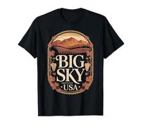 Big Sky Region Heritage Mountain Wine Keepsake T-Shirt