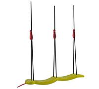 Big Snake-Swing Plastic Double Swing, Maximum Load 50 kg, Mounted Swing, Height-Adjustable Ropes, for Children from 5 Years
