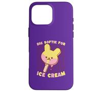 Big Softie For Ice Cream Kawaii Cute Funny Case for iPhone 16 Pro Max
