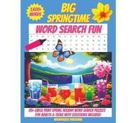 Big Springtime Word Search Fun: 85+ Large Print Spring Holiday Word Search Puzzles for Adults & Teens with Solutions Included (Seasonal Word Games)
