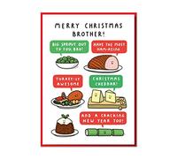 Big Sprout Out Bro! Funny Brother Christmas Card