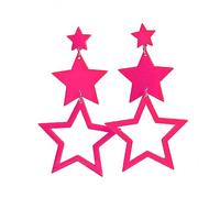 Big-Star Earrings Sparkly Dangle Hip-hop for Party Wedding Dangle Big for Women