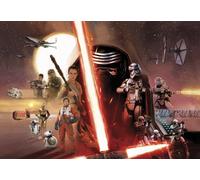 BIG Star Wars wallpaper bedroom WALL MURAL Vader starships Millenium Falcon