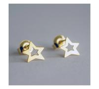 Big Stars Earrings Gold one size