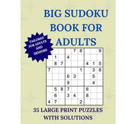 Big Sudoku Book for Adults: Large Print Easy Puzzles for Seniors, Dementia & Alzheimer's Memory Care