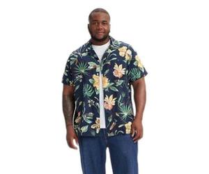 Big Sunset Camp Shirt Multi-Colour, Nepenthe Floral Navy, 3XL
