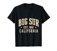 Big Sur California Est 1861 Vintage Value Graphic T-Shirt, Men, Black, S