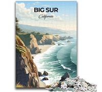 Big Sur California Jigsaws Puzzles 1000 Pieces for Adults Gifts, Challenging Difficult Deal As Gifts for The Whole Family 1000pcs(26x38cm)